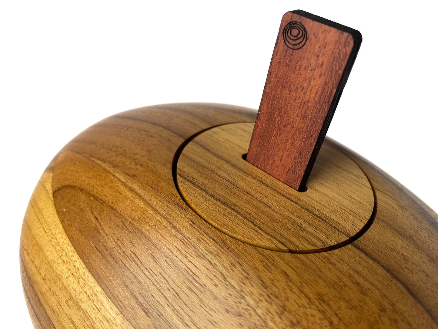 Holzurne River Stones Teakholz - Klein