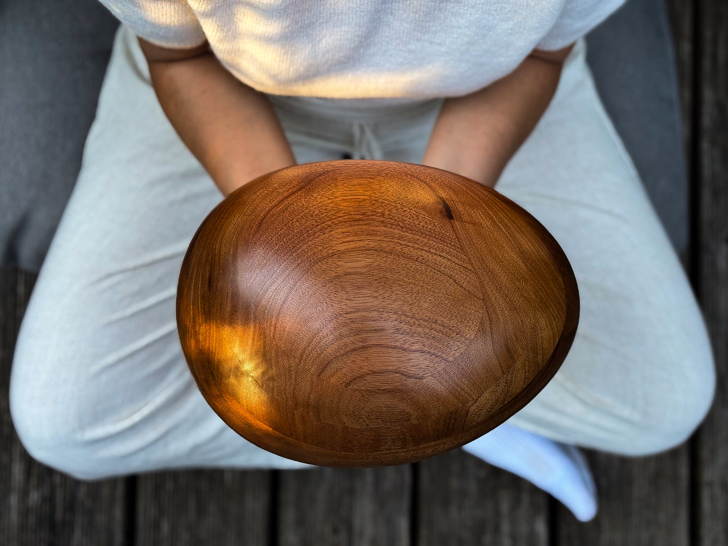 Holzurne River Stones Eichenholz - Groß