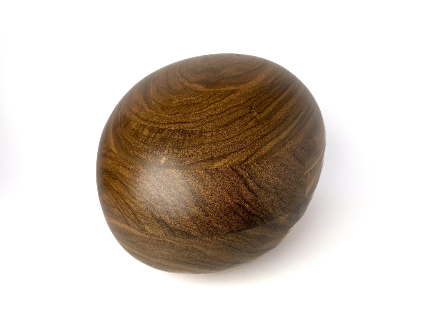 Wooden Urn River Stones Laurel Wood