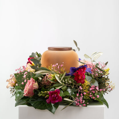 Urn Mini Nesuto made of wood fibers