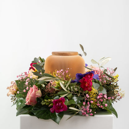 Urn Mini Nesuto made of wood fibers