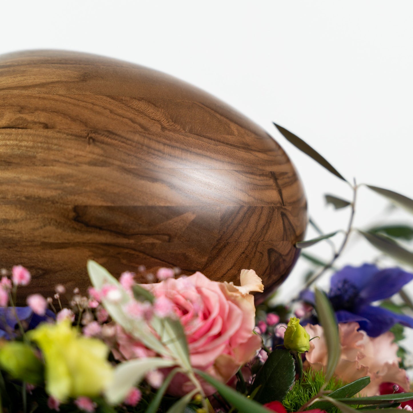 Holzurne River Stones Lorbeerholz - Groß
