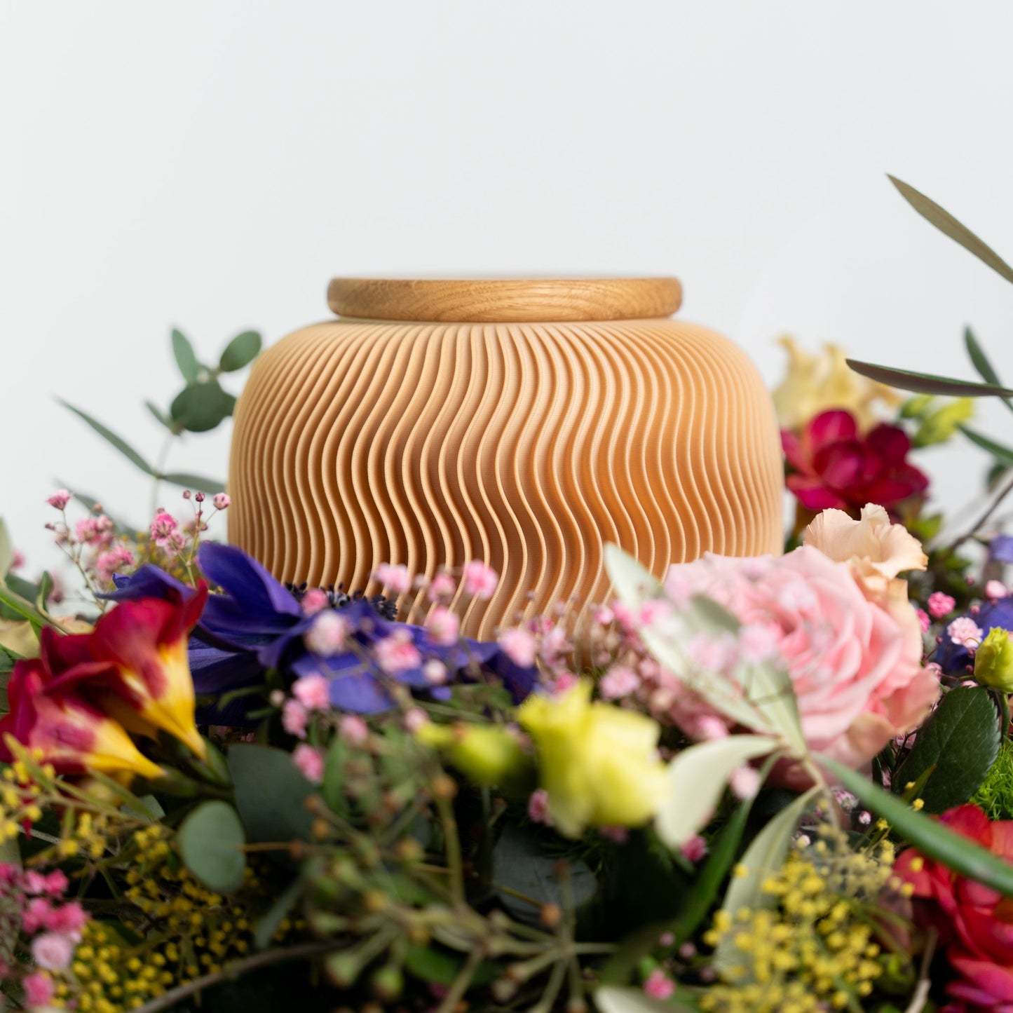 Urne Mini Nami aus Holzfasern