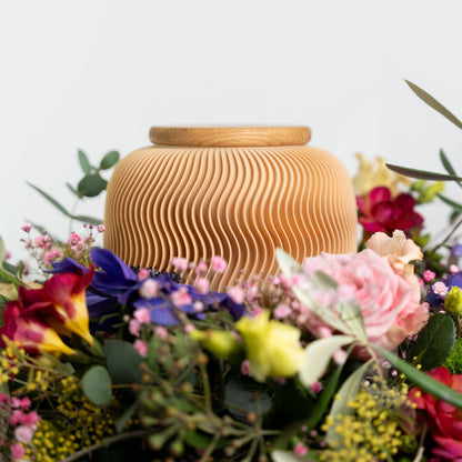 Urne Mini Nami aus Holzfasern
