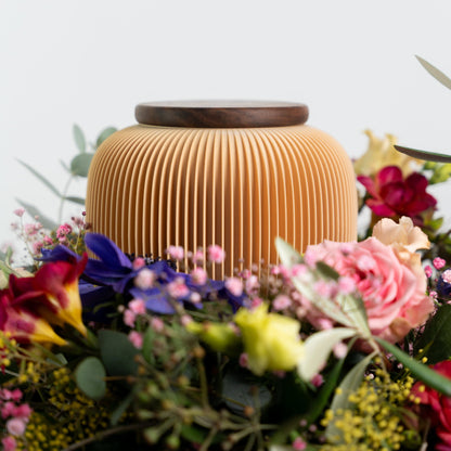 Urn Mini Nesuto made of wood fibers