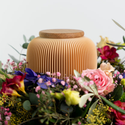 Urn Mini Nesuto made of wood fibers