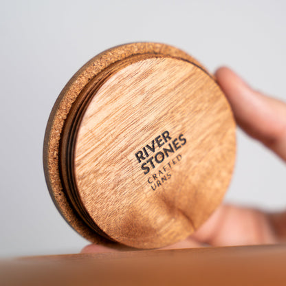 Holzurne River Stones Eichenholz - Groß