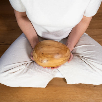 Holzurne River Stones Teakholz - Klein