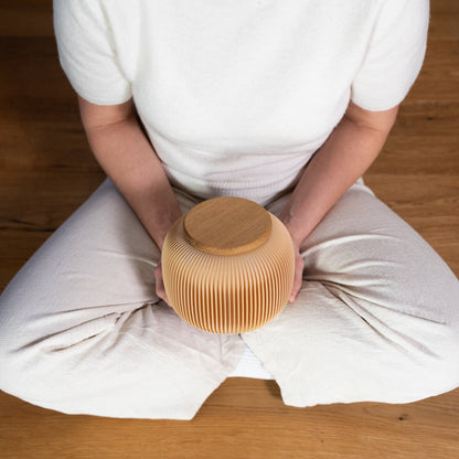 Urn Mini Nesuto made of wood fibers