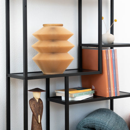 Minka urn made of wood fibers