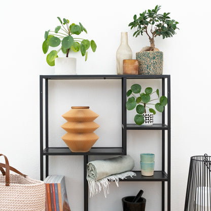 Minka urn made of wood fibers